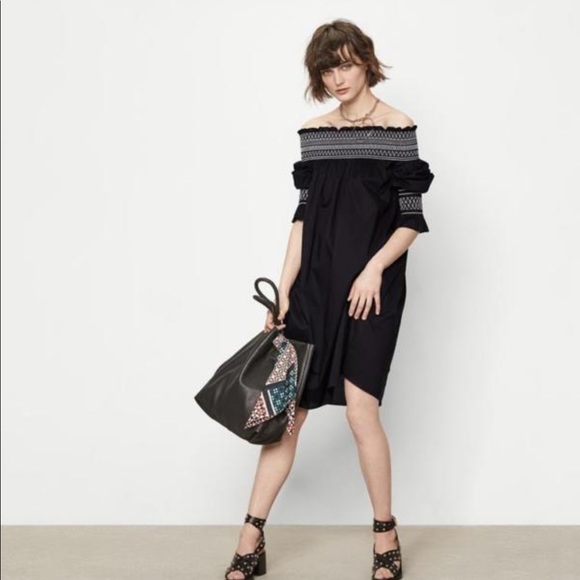 maje off shoulder dress